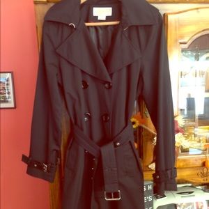 Michael Kors knee-length Black trench coat